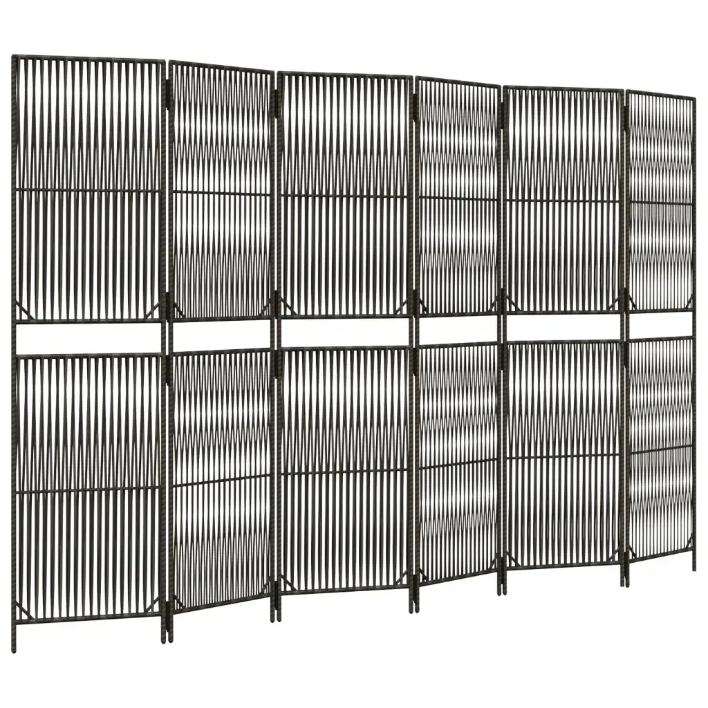 parawan-6-panelowy-szary-polirattan
