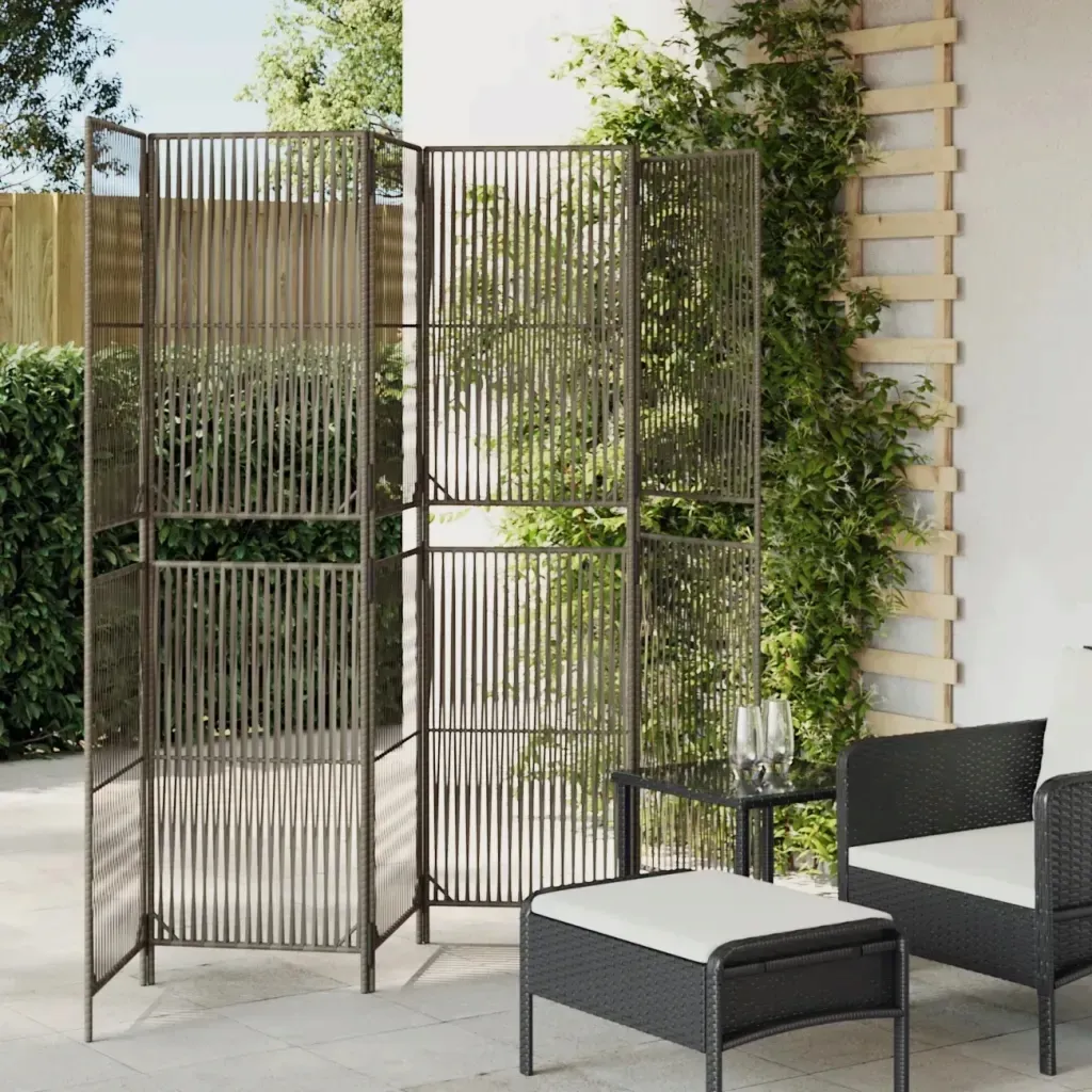 parawan-6-panelowy-szary-polirattan