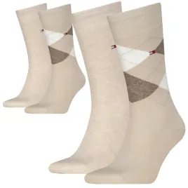 tommy-hilfiger-skarpety-meskie-39-42-romby-bezowe