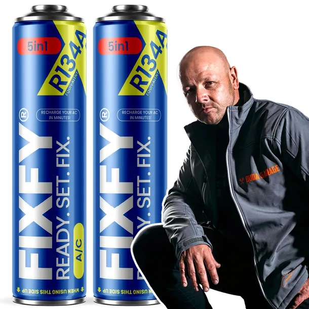 Czynnik do klimatyzacji gaz chłodniczy FIXFY 5w1 2x duża puszka 500ml R134a