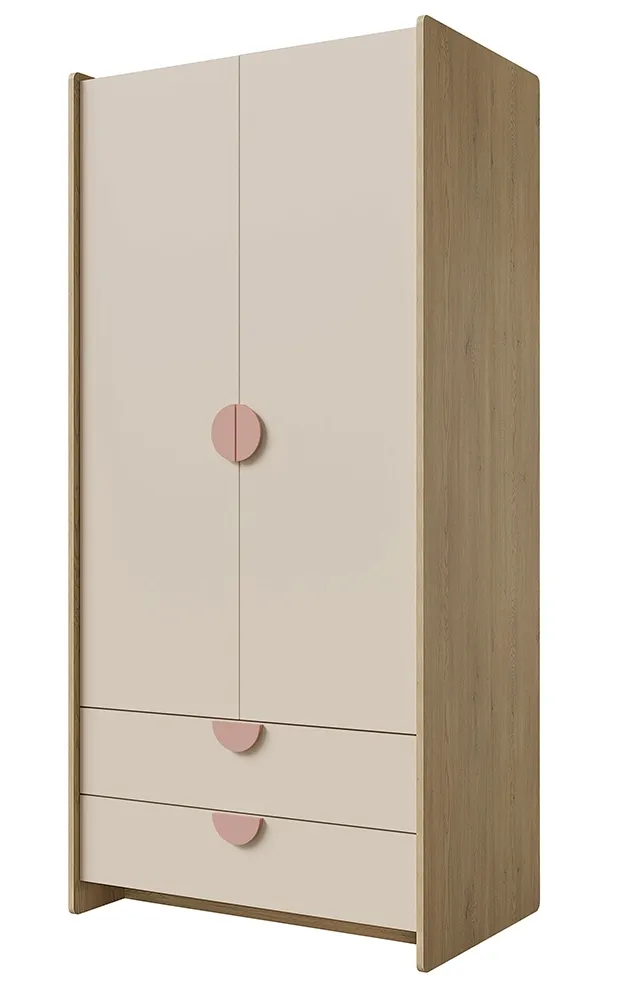 szafa-2d2s-flexi-2-dab-cremona-macadamia-roz-stan-nowy