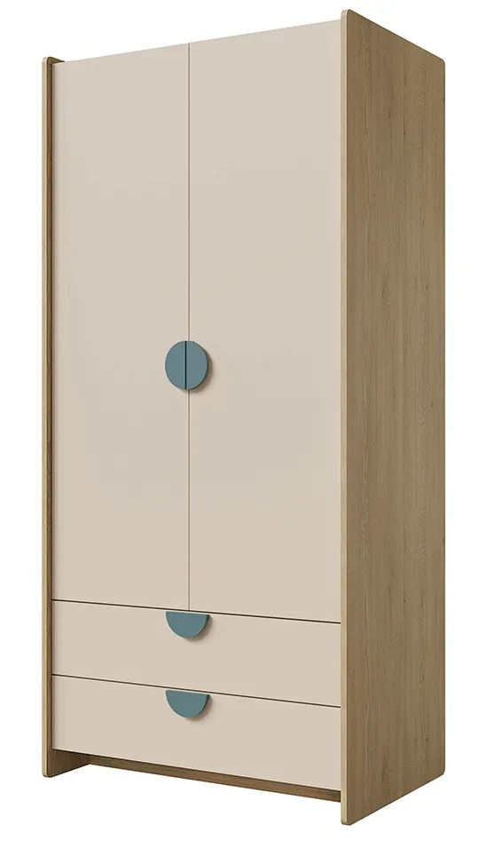 szafa-2d2s-flexi-2-dab-cremona-macadamia-morski-stan-nowy