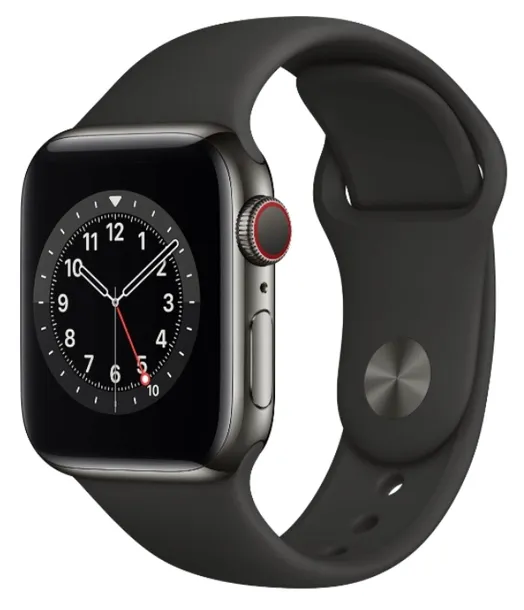 SMARTWATCH APPLE WATCH 6 44mm CELLULAR CZARNY ALUMINIUM CASE