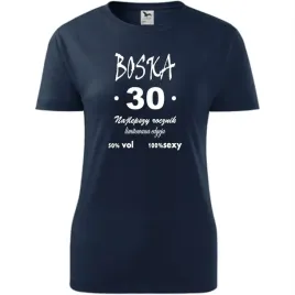 damska-koszulka-z-nadrukiem-boska-30-prezent-na-trzydzieste-urodziny-ciemny