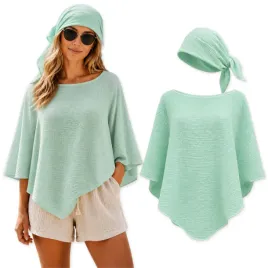 ponczo-plazowe-damskie-peleryna-chustka-muslin-100percent-bawelna-mieta