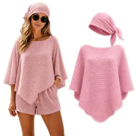 ponczo-plazowe-damskie-peleryna-chustka-muslin-100percent-bawelna-puder-roz