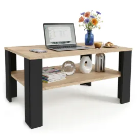 stolik-kawowy-lara-stolik-prostokat-92-cm-z-polka-dab-sonoma-czarne-loft
