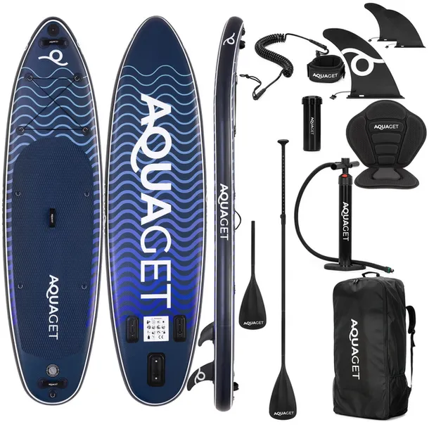 Deska pompowana do pływania SUP 320 cm z siedziskiem paddleboard z wyposaże