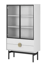 witryna-niska-stoon-85-cm-z-trzema-polkami-i-dwiema-szufladami-85-cm-biala