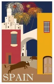 plakat-podroze-hiszpania-vintage-retro-100x70-cm