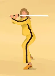 plakat-kill-bill-thurman-retro-vintage-100x70-cm