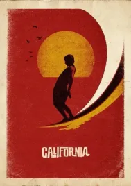 plakat-california-usa-retro-vintage-100x70-cm