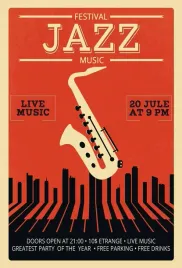 plakat-festival-jazz-music-vintage-retro-100x70-cm