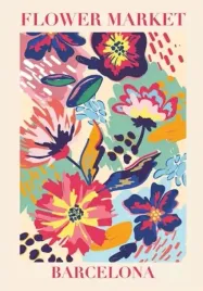plakat-botaniczny-flower-market-kwiaty-retro-vintage-obraz-100x70-cm