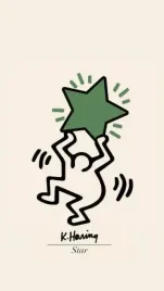 plakat-keith-haring-art-poster-sztuka-vintage-retro-obraz-100x70-cm-23