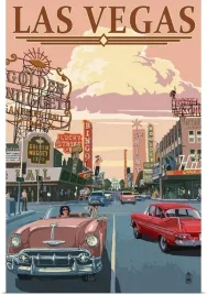 plakat-las-vegas-usa-vintage-retro-100x70-cm