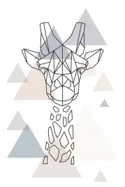 plakat-one-line-art-zyrafa-obraz-vintage-100x70-cm