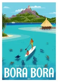 plakat-bora-bora-wyspa-vintage-retro-100x70-cm