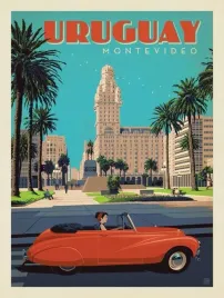 plakat-urugwaj-montevideo-vintage-retro-100x70-cm