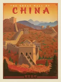 plakat-wielki-mur-chinski-vintage-retro-100x70-cm