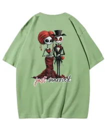 meska-koszulka-z-nadrukiem-just-married-nowozency-tshirt-zielona-xxl