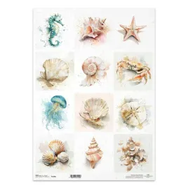 papier-ryzowy-do-decoupage-a3-r1698l-itd-collection-muszle-meduza-krab