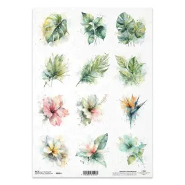 papier-ryzowy-do-decoupage-a4-r2854-kwiaty-i-liscie-tropikalne