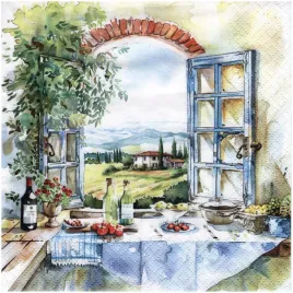serwetka-do-decoupage-33x33cm-cucina-con-vista-kuchnia-z-widokiem