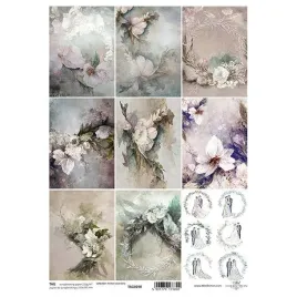 papier-do-scrapbookingu-motywy-roslinne-motywy-kwiatowe-mloda-para-slub