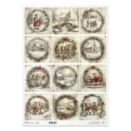 papier-ryzowy-do-decoupage-a3-r1505l-swiety-mikolaj-dzieci-boze-narodzenie