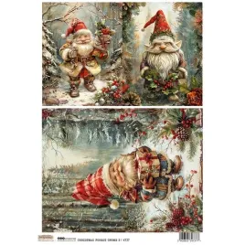 papier-ryzowy-do-decoupage-a4-scraplove-swiateczna-lesne-krasnale-2