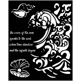 szablon-maska-20x25cm-stamperia-silent-sea-fala-i-muszle