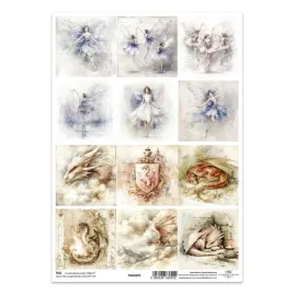 papier-do-scrapbookingu-a4-tag0391-wrozki-baletnice-smoki