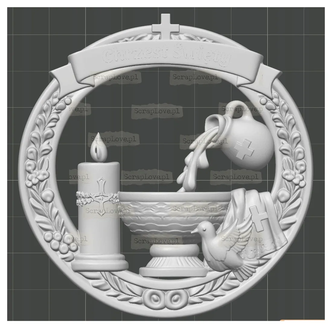 element-dekoracyjny-3d-ramka-chrzest