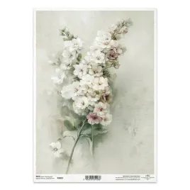 papier-ryzowy-do-decoupage-a4-vintage-kwiaty-bukiet-lewkonii-r2835