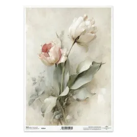 papier-ryzowy-do-decoupage-a4-vintage-kwiaty-tulipany-r2834