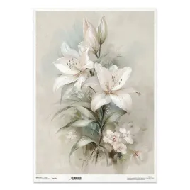 papier-ryzowy-do-decoupage-a3-vintage-kwiaty-lilia-r1677l