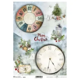 papier-ryzowy-do-decoupage-a4-zegar-choinka