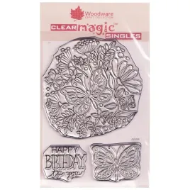 stempel-przezroczysty-woodware-butterfly-posy-motyle