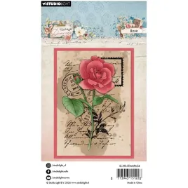 stempel-przezroczysty-studiolight-rose-roza-znaczek-pismo