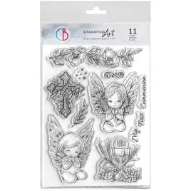 stempel-akrylowy-ciao-bella-holy-day-blessing-day-aniolki-kielich-z-hostia