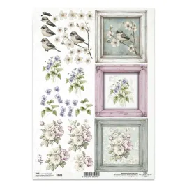 papier-ryzowy-do-decoupage-a4-itd-r2608-kwiaty-3d-ramki