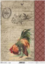 papier-ryzowy-do-decoupage-a4-r1094-wielkanoc-retro-vintage-kogut-ornament