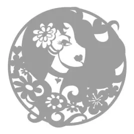 maska-szablon-lady-in-circle-kobieta