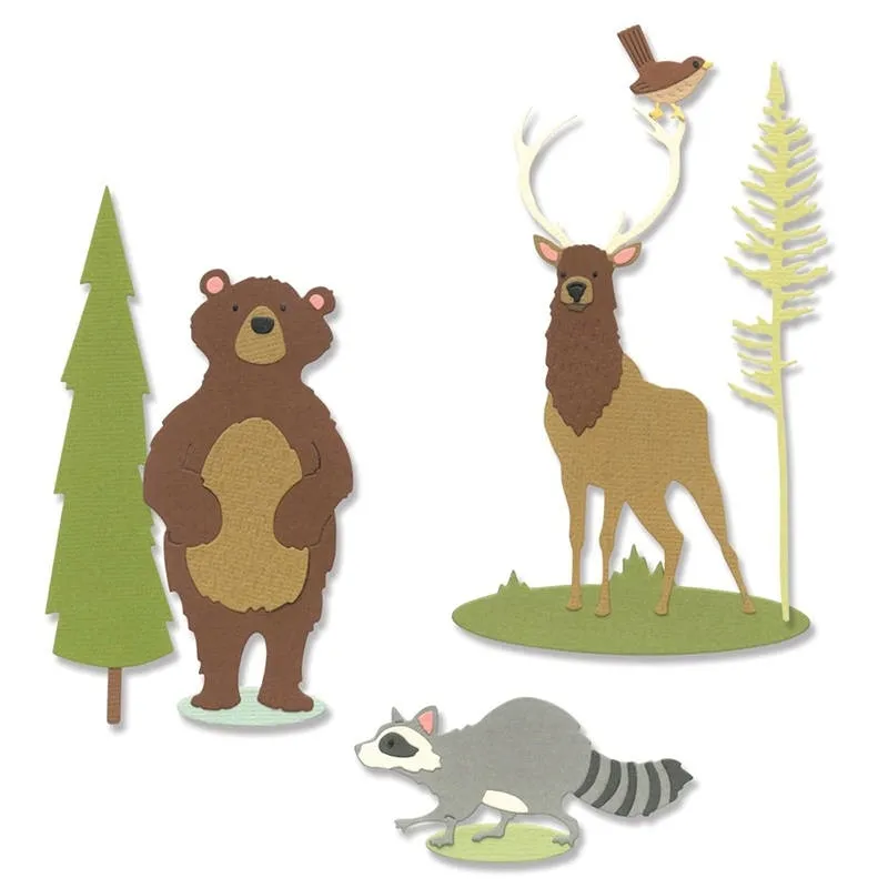 wykrojnik-do-papieru-sizzix-thinlits-forest-animals-lesne-zwierzeta