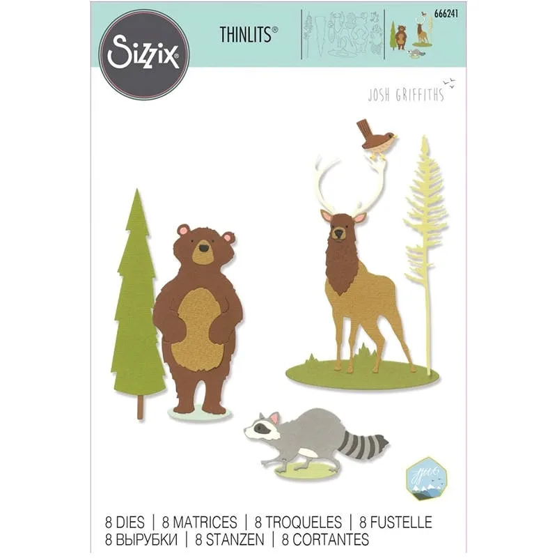 wykrojnik-do-papieru-sizzix-thinlits-forest-animals-lesne-zwierzeta