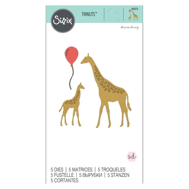 wykrojnik-do-papieru-sizzix-thinlits-giraffes-zyrafy-balon-rodzaj-wykrojniki