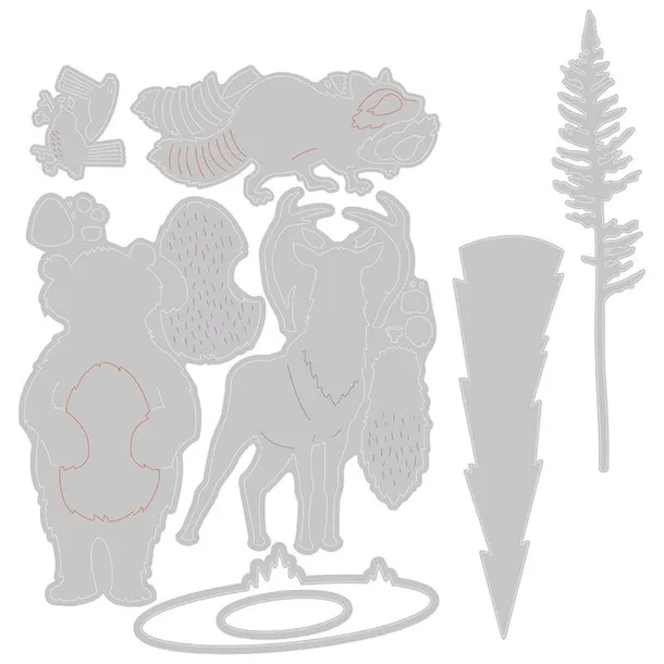 wykrojnik-do-papieru-sizzix-thinlits-forest-animals-lesne-zwierzeta-rodzaj-wykrojniki