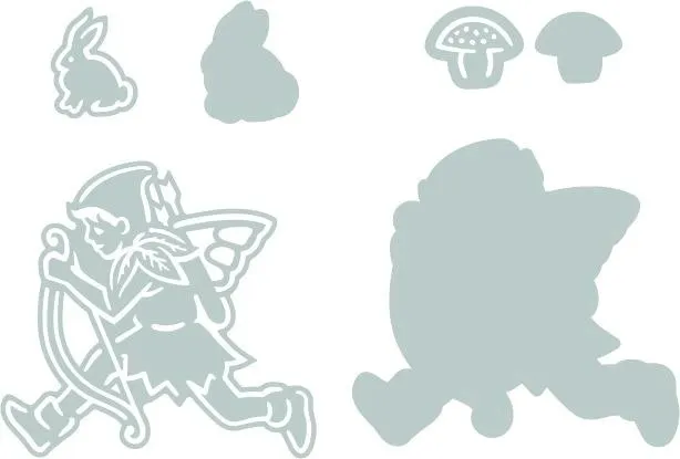 wykrojnik-do-papieru-sizzix-thinlits-fairy-elf-krolik-grzyb