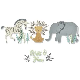 wykrojnik-do-papieru-sizzix-framelits-stempel-floral-safari-zwierzeta